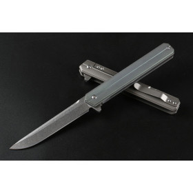 D2 Blade Commander Quick-opening Titanium Folding Camping Tactical Survival Pocket Knife UD405242